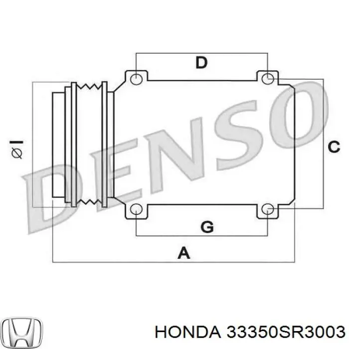 Pisca-pisca esquerdo 33350SR3003 Honda