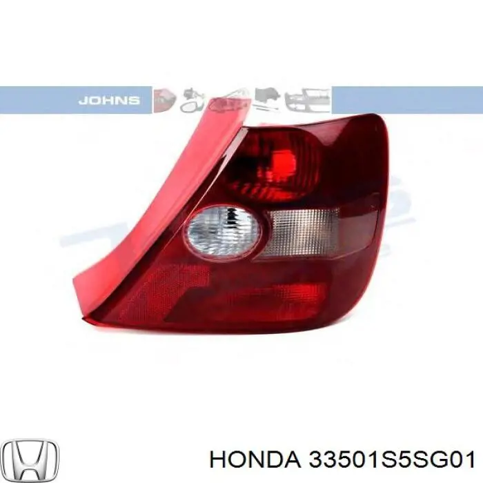 33501S5SG01 Honda Lanterna traseira direita