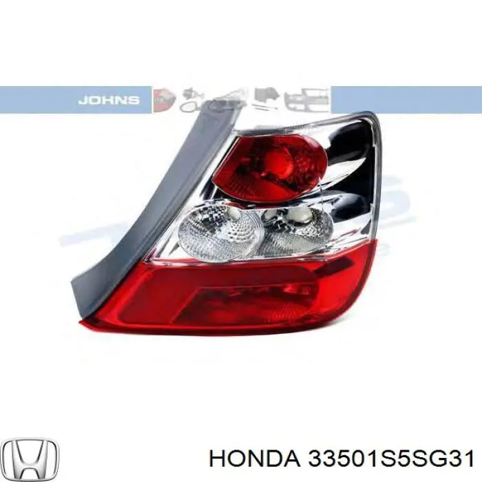 Compre 33501S5SG31 Honda Lanterna traseira direita