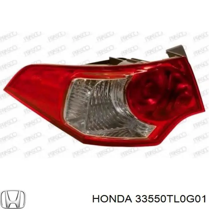 Lanterna traseira esquerda externa Honda 33550TL0G01 preço, a partir de 118,96 USD