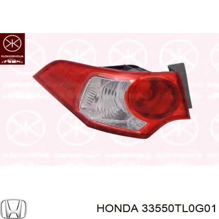 Compre 33550TL0G01 Honda Lanterna traseira esquerda externa