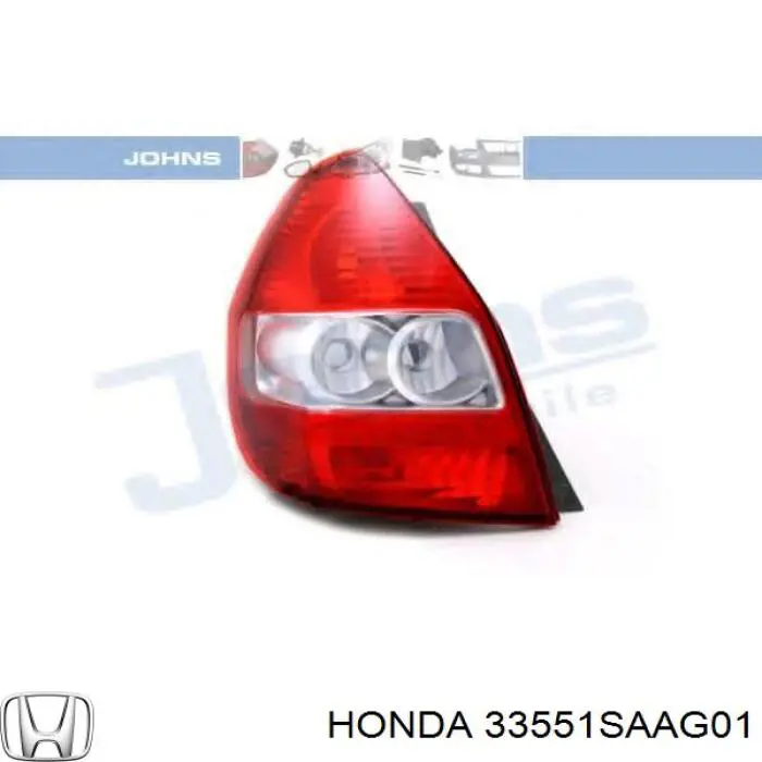 33551SAAG01 Honda Lanterna traseira esquerda