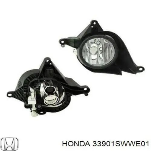 33901SWWE01 Honda Luzes de nevoeiro direitas