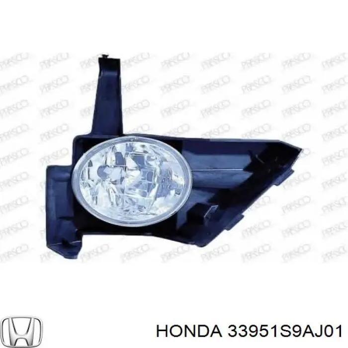Luzes de nevoeiro esquerdas Honda 33951S9AJ01 preço, a partir de 59,37 USD