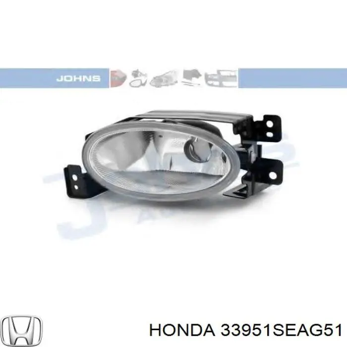 Luzes de nevoeiro esquerdas Honda 33951SEAG51 preço, a partir de 105,99 USD