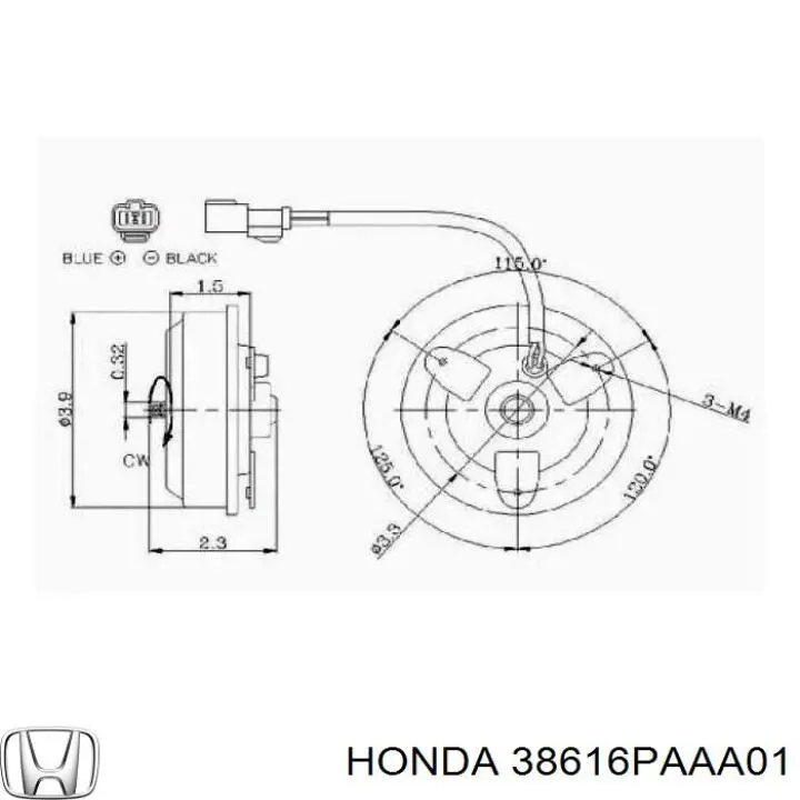 Motor de ventilador de aparelho de ar condicionado Honda 38616PAAA01 preço, a partir de 77,65 USD