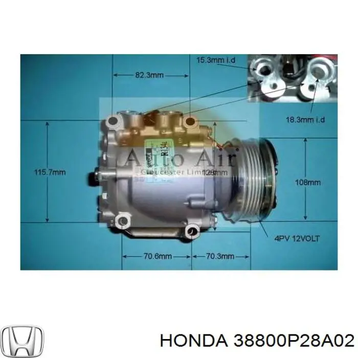 Polia do compressor de aparelho de ar condicionado Honda 38800P28A02 preço, a partir de 98,92 USD