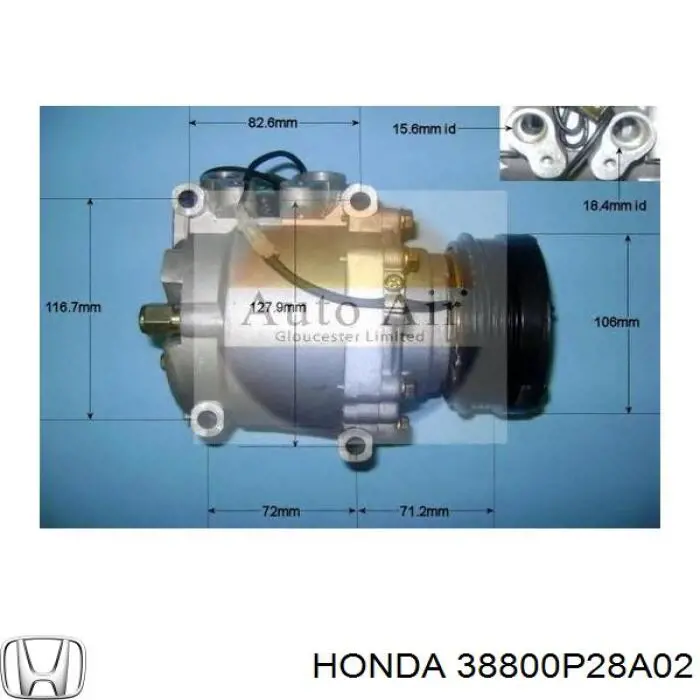 Polia do compressor de aparelho de ar condicionado Honda 38800P28A02 preço, a partir de 91,13 USD