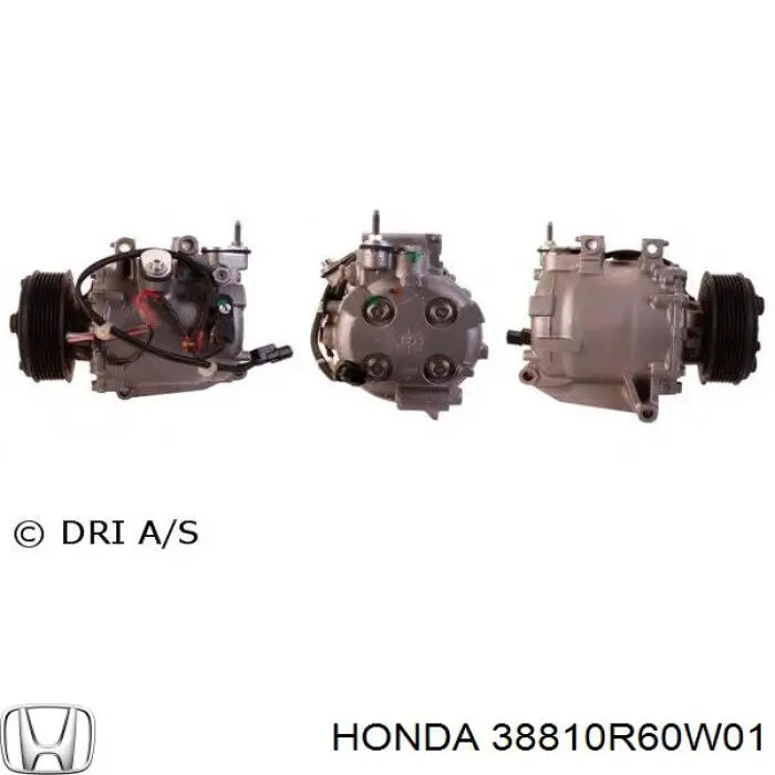 Compressor de aparelho de ar condicionado Honda 38810R60W01 preço, a partir de 369,09 USD