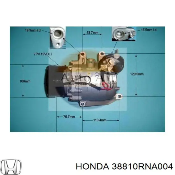 Compressor de aparelho de ar condicionado Honda 38810RNA004 preço, a partir de 239,00 USD