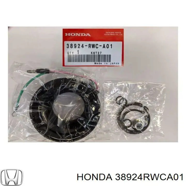 38924RWCA01 Honda Acoplamento (bobina magnética) do compressor de aparelho de ar condicionado