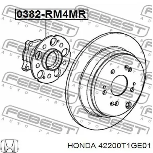 Compre 42200T1GE01 Honda Cubo traseiro