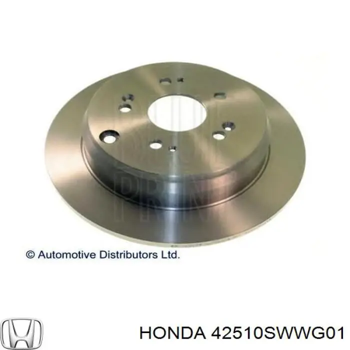Disco do freio traseiro Honda 42510SWWG01 preço, a partir de 36,32 USD