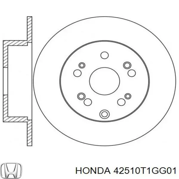 Compre 42510T1GG01 Honda Disco do freio traseiro