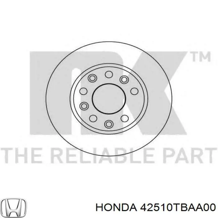 42510TBAA00 Honda Disco do freio traseiro