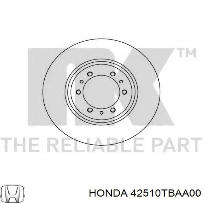 Disco do freio traseiro Honda 42510TBAA00 preço, a partir de 41,61 USD