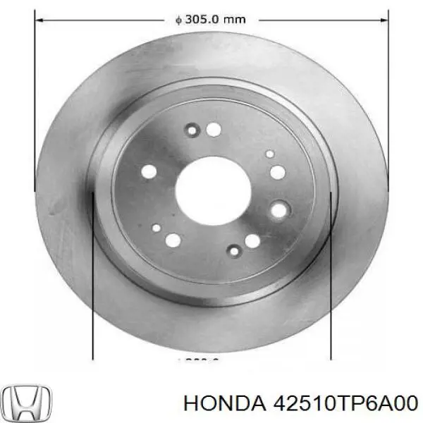 Compre 42510TP6A00 Honda Disco do freio traseiro