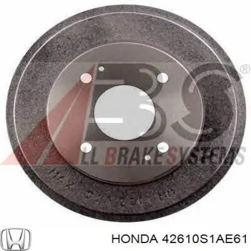 Compre 42610S1AE61 Honda Tambor do freio traseiro