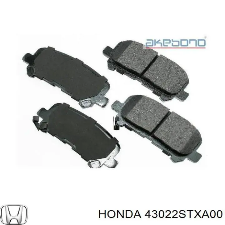 Sapatas do freio traseiras de disco Honda 43022STXA00 preço, a partir de 39,01 USD