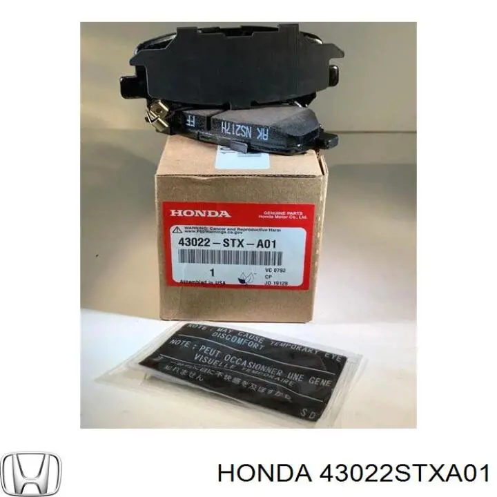 Sapatas do freio traseiras de disco Honda 43022STXA01 preço, a partir de 39,01 USD