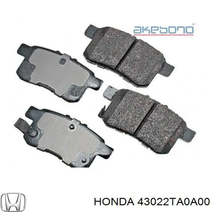 Sapatas do freio traseiras de disco Honda 43022TA0A00 preço, a partir de 17,50 USD