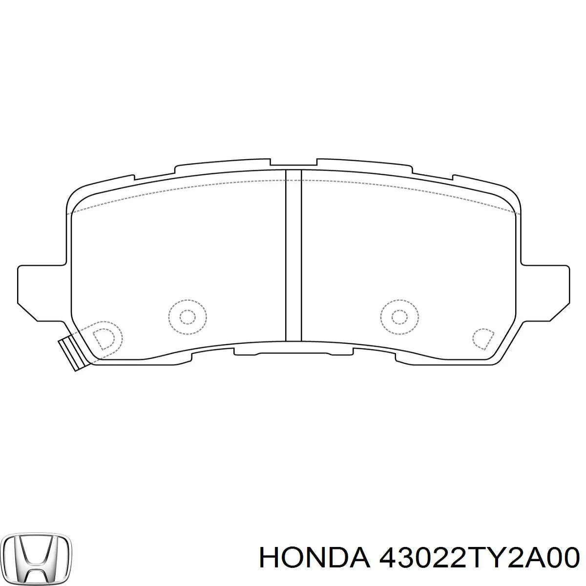 Compre 43022TZ5A10 Honda Sapatas do freio traseiras de disco