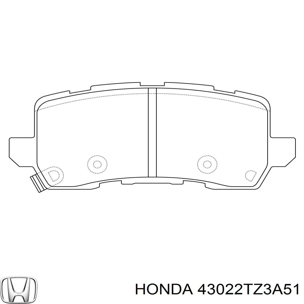 Sapatas do freio traseiras de disco Honda 43022TZ5H02 preço, a partir de 48,19 USD