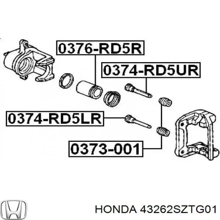 Guia inferior de suporte traseiro Honda 43262SZTG01 preço, a partir de 17,58 USD
