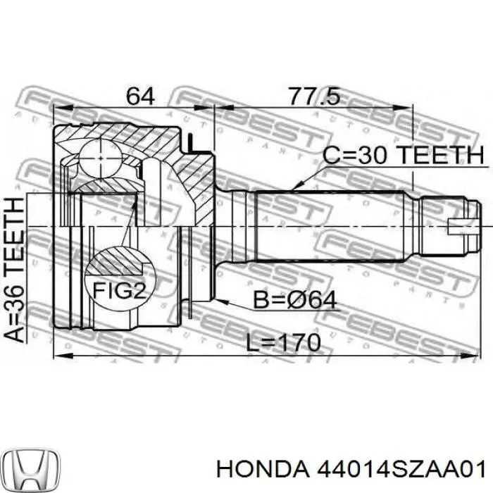 Compre 823148 GSP Junta homocinética externa dianteira