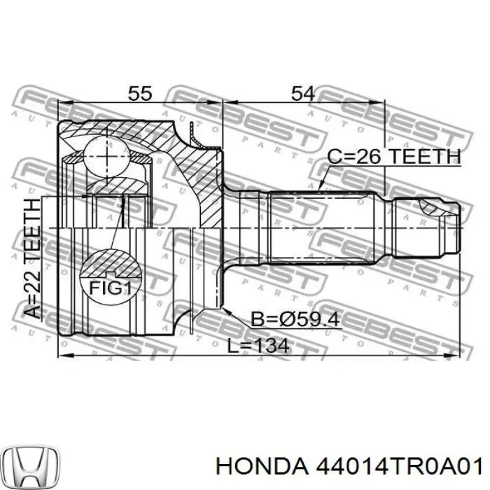 Junta homocinética externa dianteira Q1311575 Q-fix