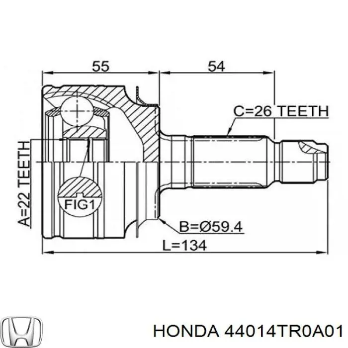 Junta homocinética externa dianteira Q-fix Q1311575