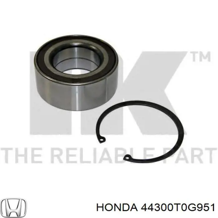 44300T0G951 Honda Rolamento de cubo dianteiro