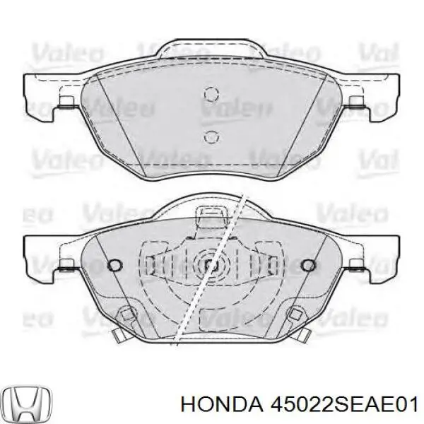 45022SEAE01 Honda Sapatas do freio dianteiras de disco