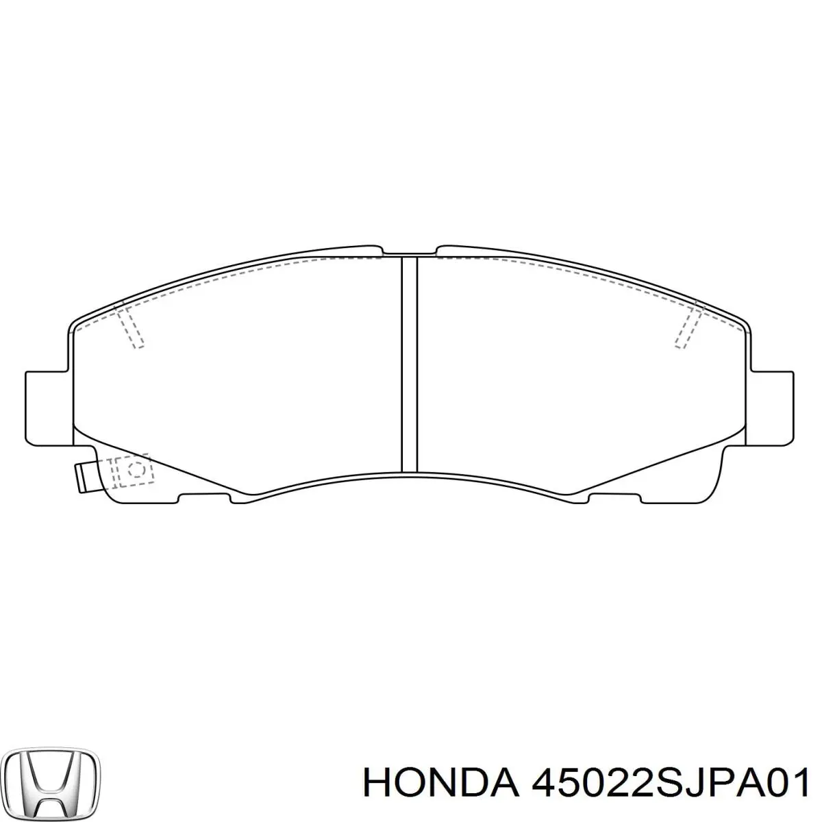 Sapatas do freio dianteiras de disco Honda 45022SJPA01 preço, a partir de 46,88 USD