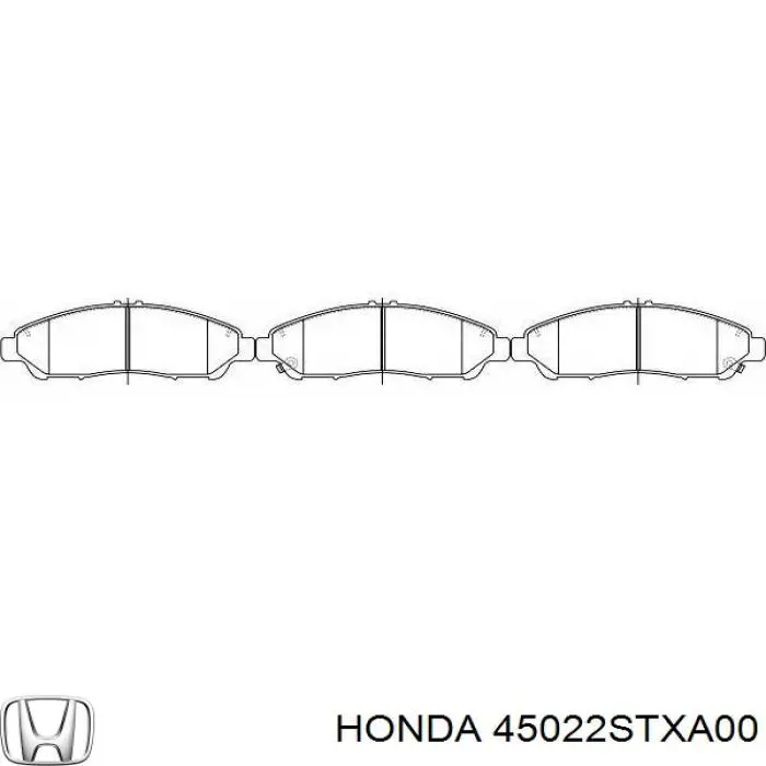 Sapatas do freio dianteiras de disco Honda 45022STXA00 preço, a partir de 44,82 USD