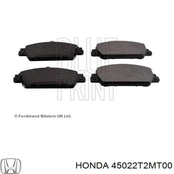 Compre 45022T2MT00 Honda Sapatas do freio dianteiras de disco