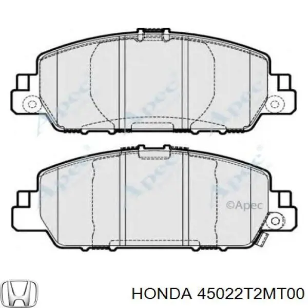 45022T2MT00 Honda Sapatas do freio dianteiras de disco