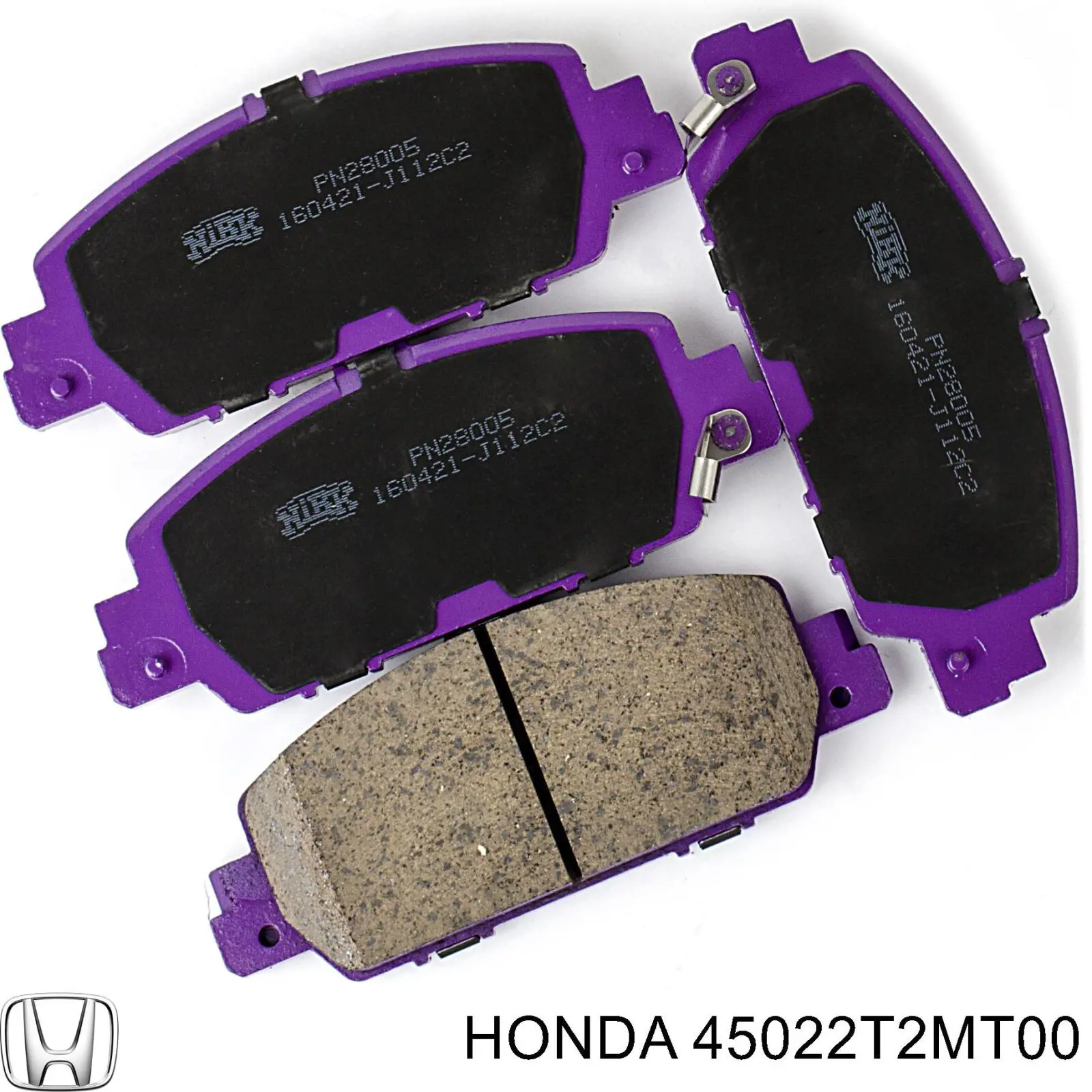 45022T2MT00 Honda Sapatas do freio dianteiras de disco