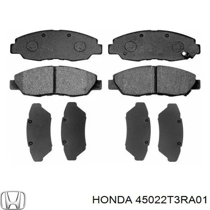 45022T3RA01 Honda Sapatas do freio dianteiras de disco