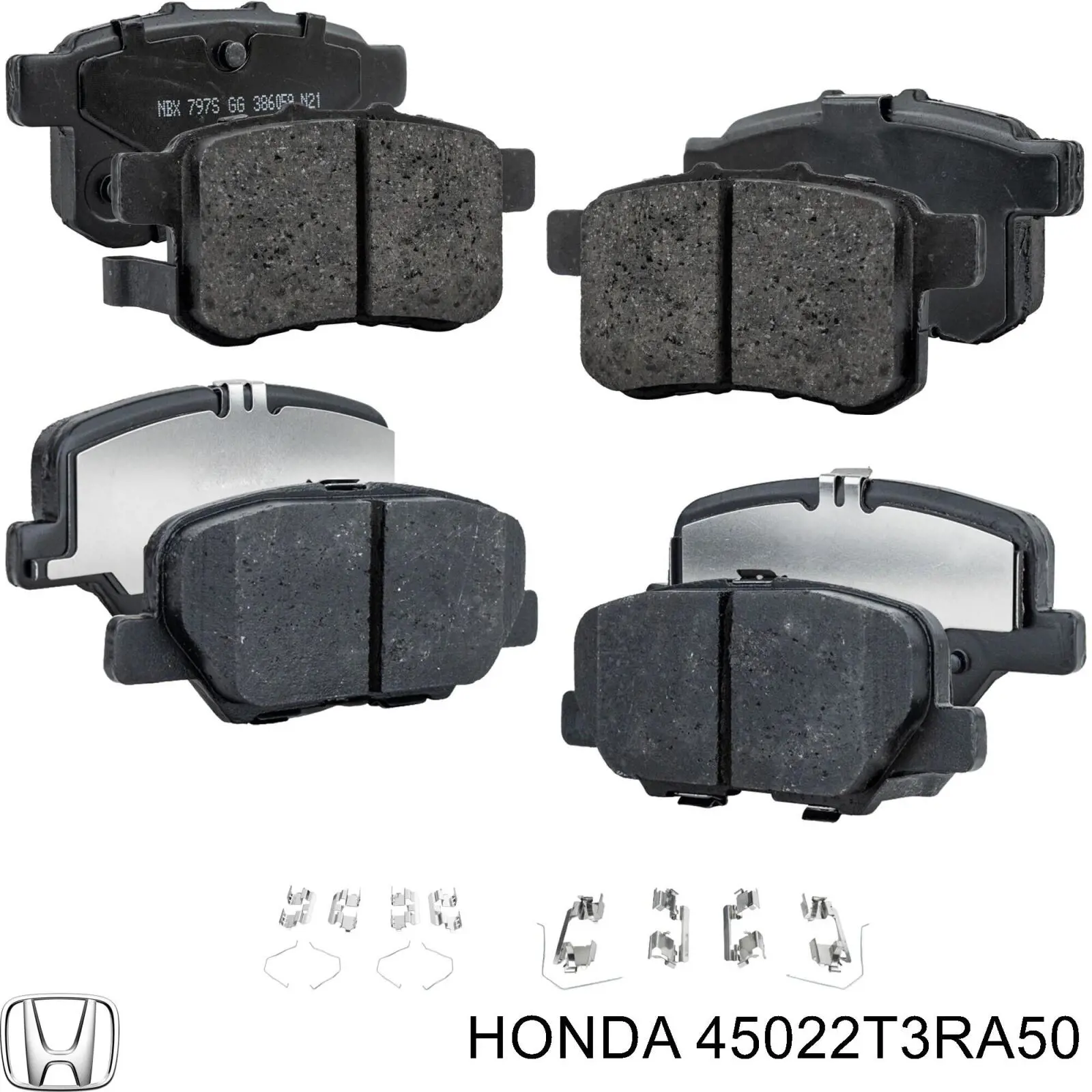 45022T3RA50 Honda Sapatas do freio dianteiras de disco