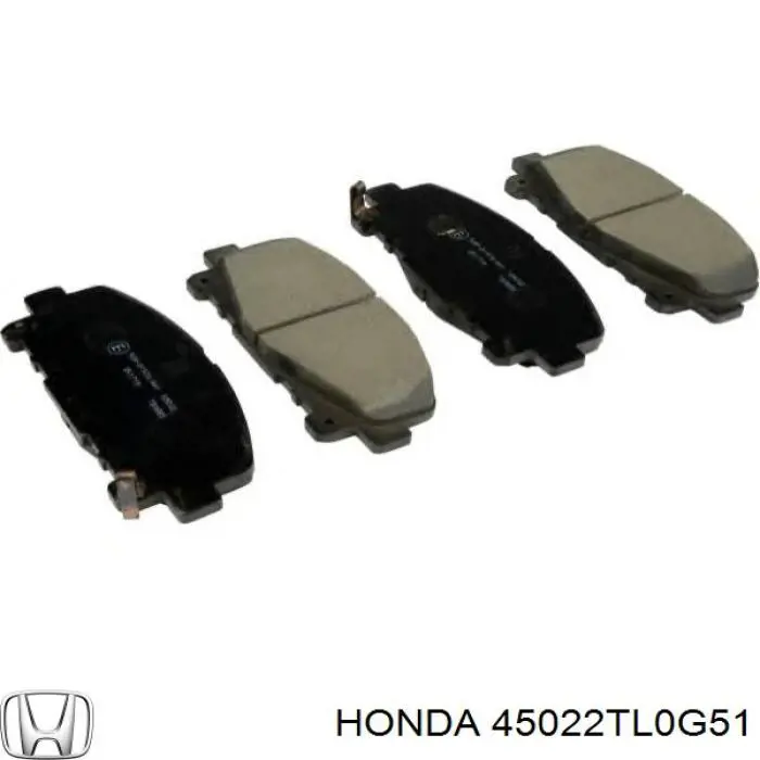 45022TL0G51 Honda Sapatas do freio dianteiras de disco