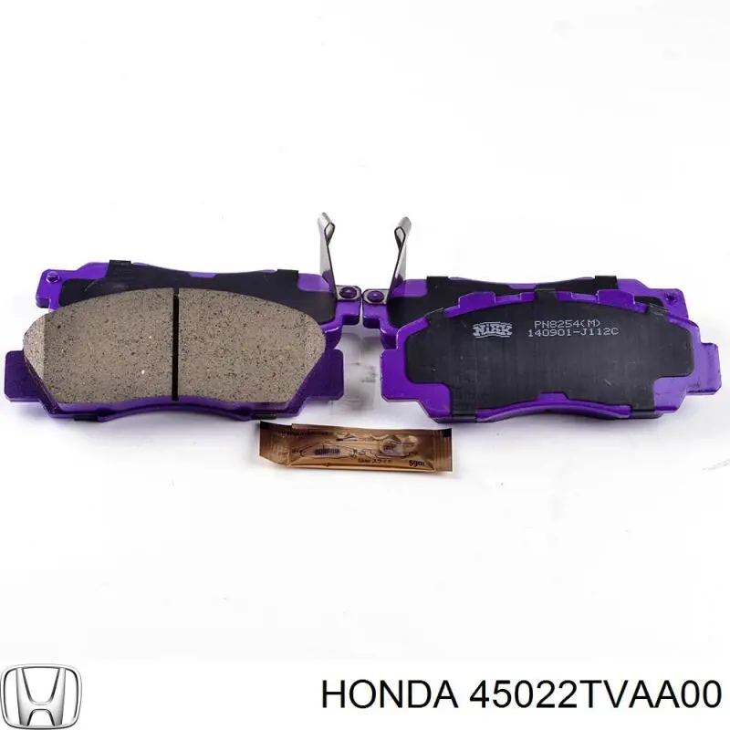 45022TVAA00 Honda Sapatas do freio dianteiras de disco