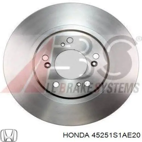 Disco do freio dianteiro Honda 45251S1AE20 preço, a partir de 50,40 USD