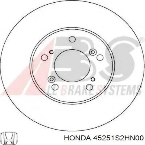 Compre 45251S2HN00 Honda Disco do freio dianteiro