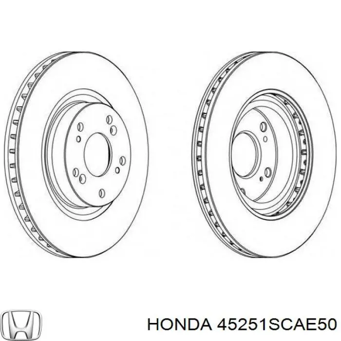 Disco do freio dianteiro Honda 45251SCAE50 preço, a partir de 49,87 USD