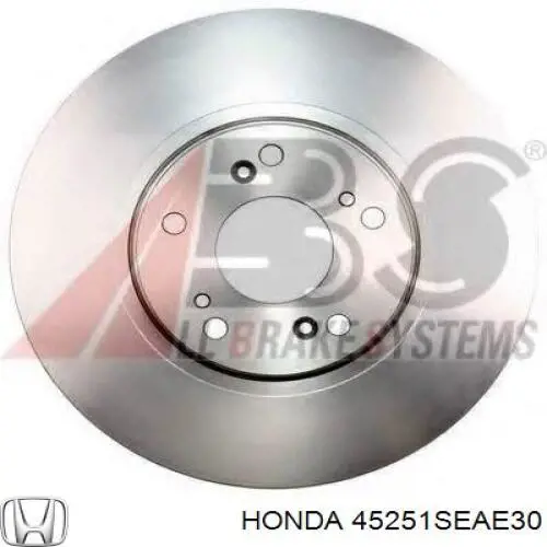 Disco do freio dianteiro Honda 45251SEAE30 preço, a partir de 49,11 USD