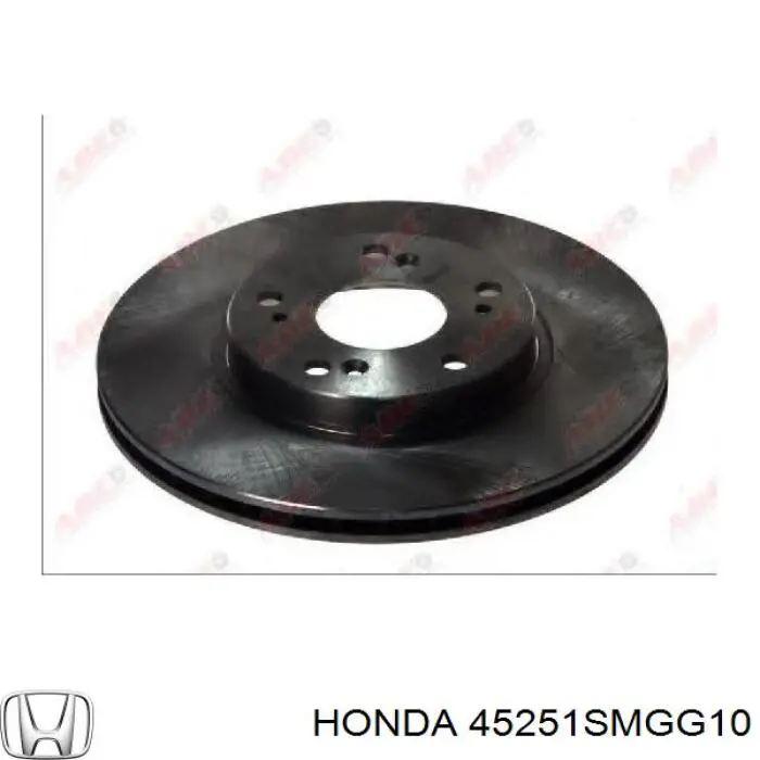 45251SMGG10 Honda Disco do freio dianteiro