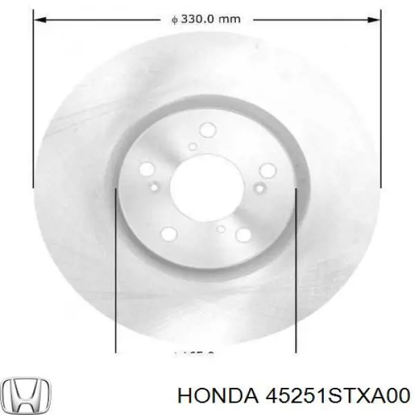 Disco do freio dianteiro Honda 45251STXA00 preço, a partir de 72,70 USD