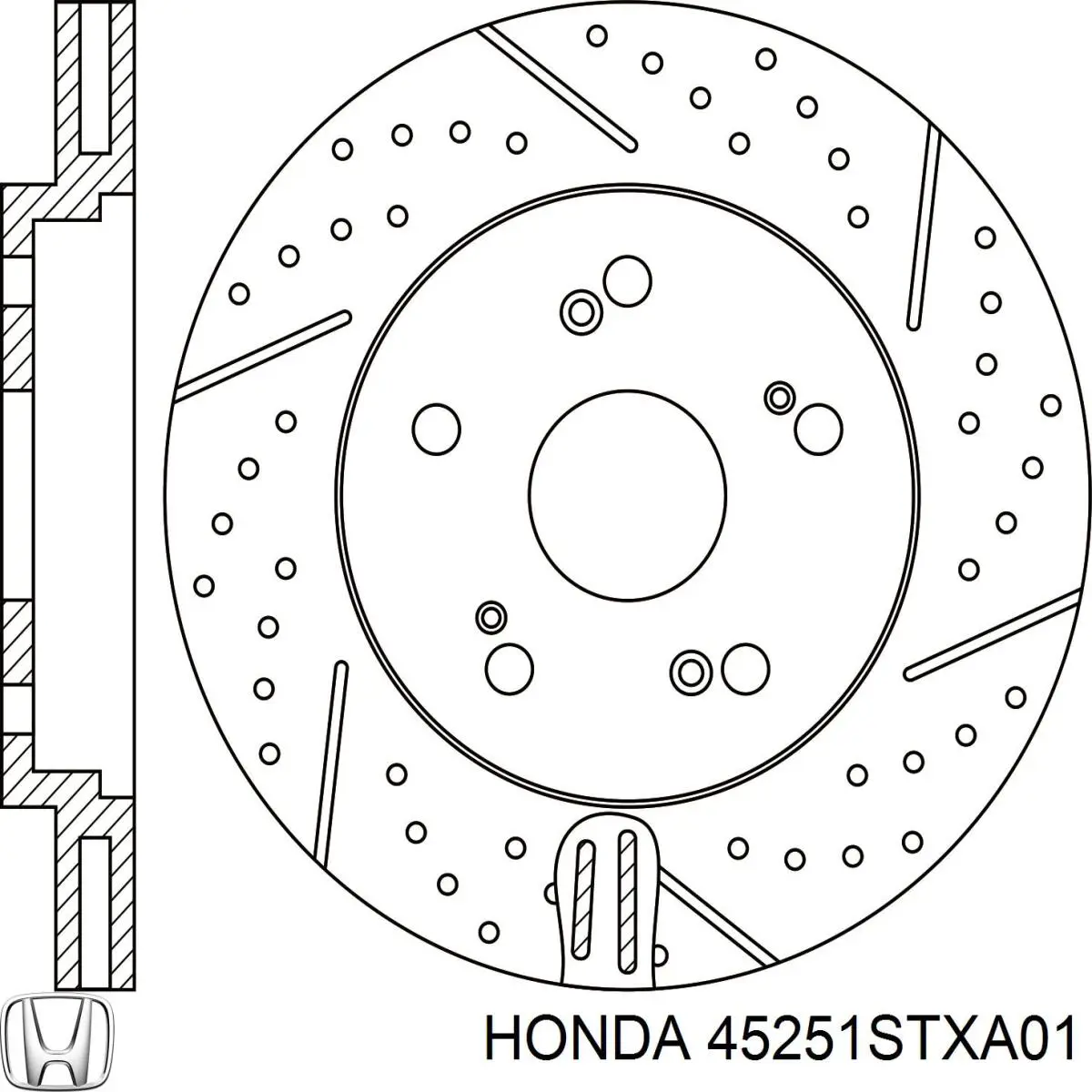 Disco do freio dianteiro Honda 45251STXA01 preço, a partir de 72,70 USD