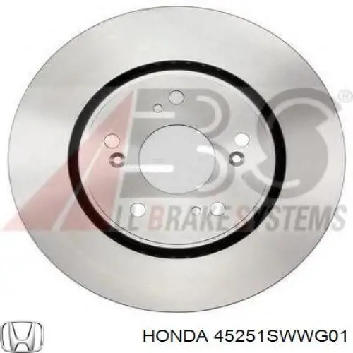 Compre 45251SWWG01 Honda Disco do freio dianteiro